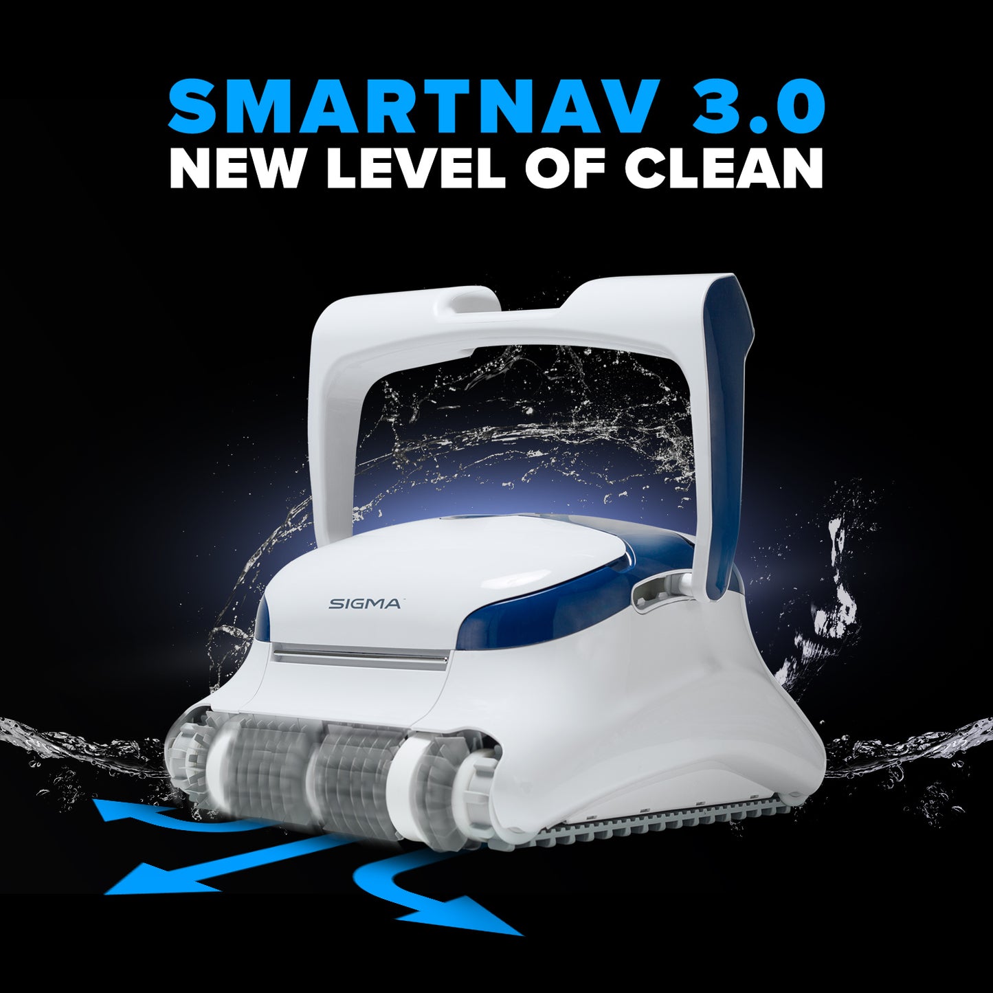 Dolphin Sigma Robotic Pool Cleaner with Gyroscope, Wi-Fi, Oversized Filters, & 3 Year Warranty