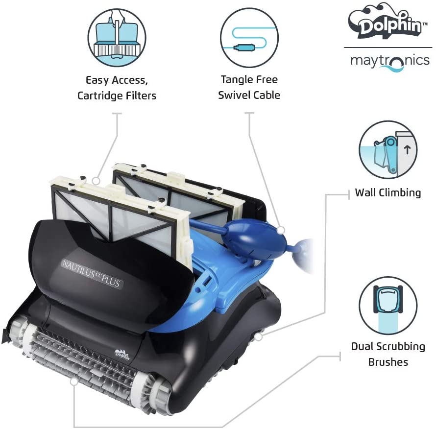 Dolphin Nautilus CC Plus Robotic Pool Cleaner with WiFi